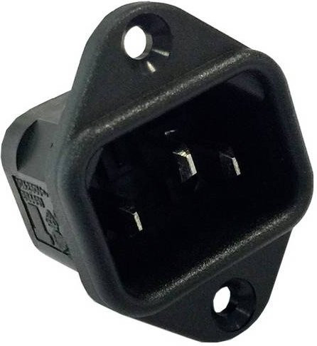 Bulgin PX0579/28 Netz-Steckverbinder in Schwarz - Bild 1