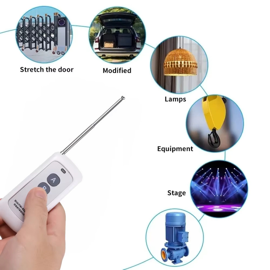 KEBIDUMEI Mini-Relaismodul RF 433MHz Fernbedienungsschalter mit LED-Lichtsteuerung DIY-Kit für DC 6V 12V 18V 24V - Bild 5