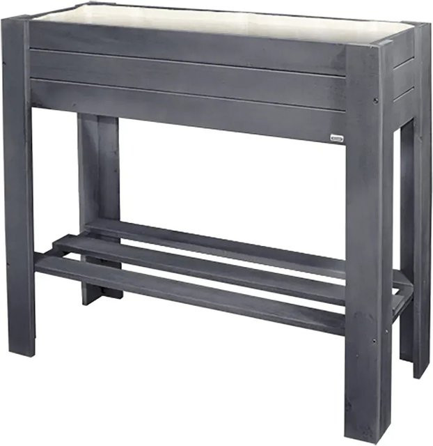 Wagner SYSTEM Holz-Hochbeet Green Box Light aus Pappel Massivholz in Anthrazit, B/T/H: 83 x 35 x 70 cm - Bild 1