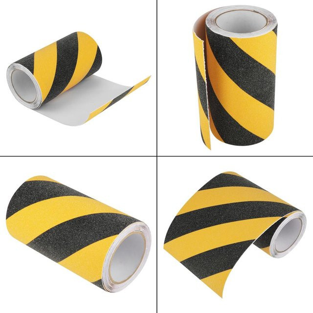 Selbstklebendes PVC Anti-Rutsch-Band in Gelb, abriebfest und kleberbeschichtet, Breite: 20 cm, Länge: 5 m - Bild 1