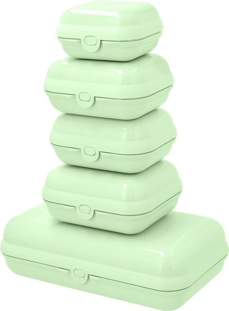 SILVERCREST® Brotdosen-Set, 5-teilig, Grün, mikrowellenfest, spülmaschinenfest und stapelbar - Bild 1