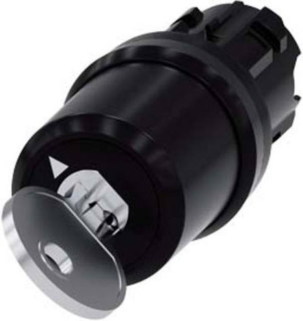 Siemens Schlüsselschalter 3SU1000-5HC01-0AA0 Schwarz aus Kunststoff mit IP66, IP67, IP69/IP69K Schutzart - Bild 1