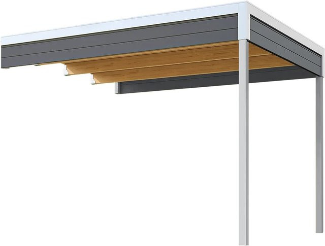 Weka Anbau für Gartenhäuser Batu 2 in Grau mit B: 300 cm und H: 250 cm - Bild 1