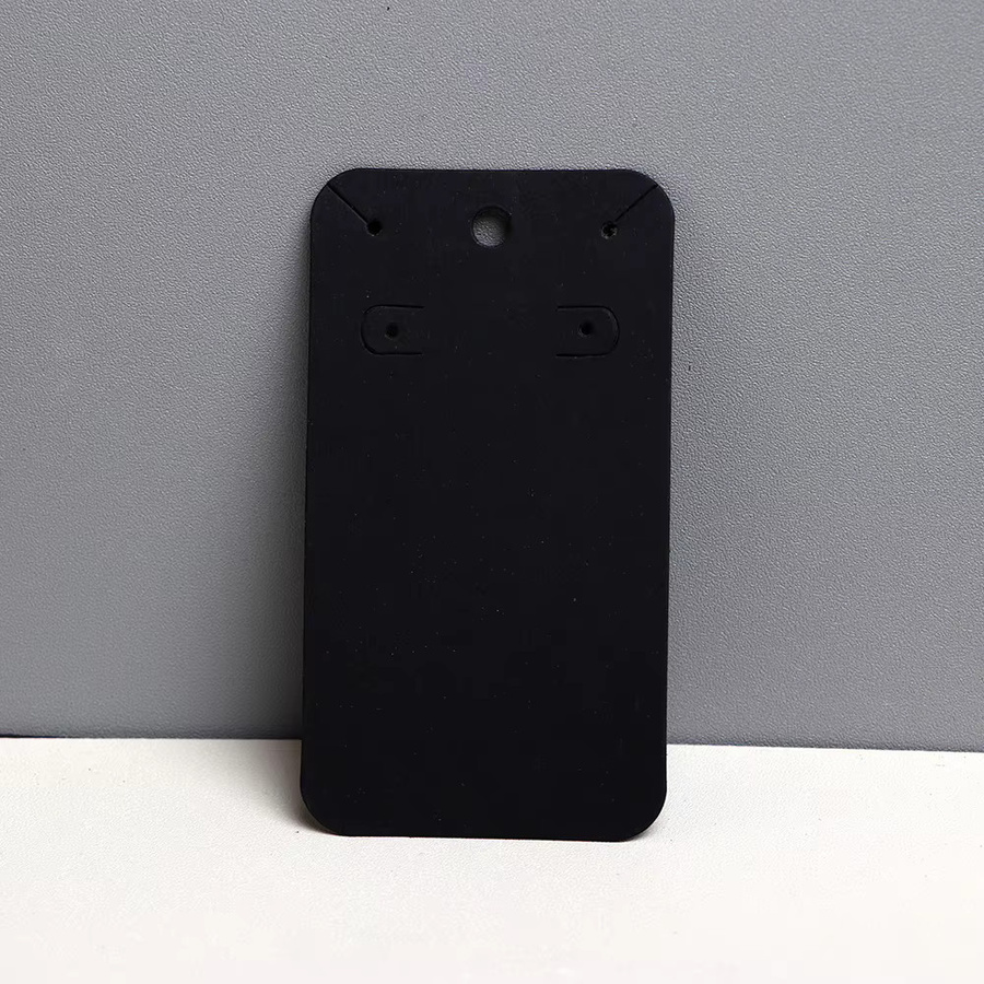 50 Stück Schmuckdisplay Karten von TRYTRYSEE für Halsketten und Hoop Ohrringe in Weiß und Schwarz, B/H: 4,8 x 8,8 cm - Bild 3