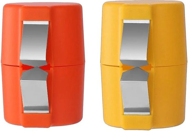 Oudun Eierschalentrenner und Eierknacker Set aus Kunststoff und Edelstahl, 2er Pack, Mehrfarbig - Bild 1