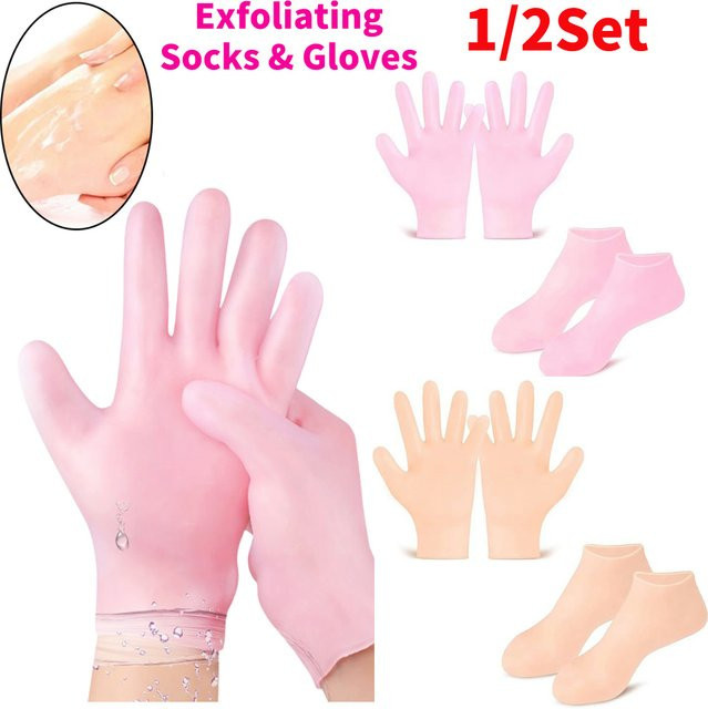 Silikon-Peeling-Socken und Handschuhe, Hand- und Fußpflege, Unisex - Bild 1
