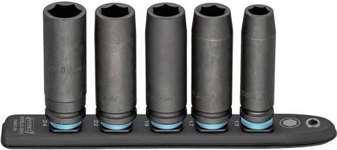 Hazet SmartRail Flexible Kunststoff-Steckleiste 900SLG-SR/5, 5-teilig, Schwarz, 1/2 Zoll, 12.5 mm - Bild 1