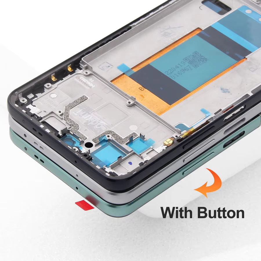 Xiaomi POCO F4 AMOLED Display Ersatz mit Rahmen, 6,67 Zoll, Schwarz - Bild 5