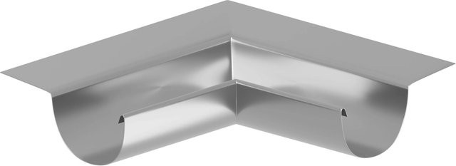 Sarei SDF-Halbrundrinnenwinkel Piccolo Inneneck 90 Grad aus Aluminium in Silber RG 80 - Bild 1