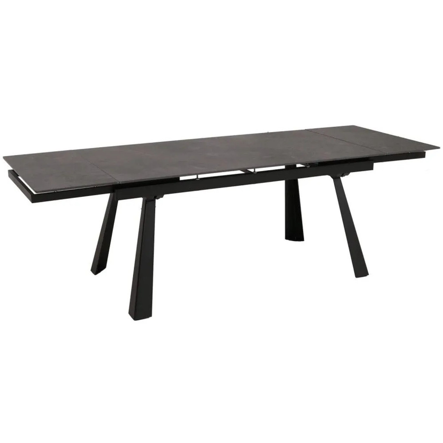 MCW Esszimmertisch O59 aus Sinterstein und Metall mit ausziehbarer Tischplatte in Grau Marmor-Optik B/T: 160-242 x 91 cm - Bild 3