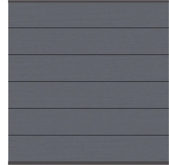 Sichtschutzzaun Element System TraumGarten WPC XL in Anthrazit, B/H: 178 x 183 cm - Bild 1