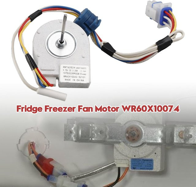 Artudatech Kühlschrank-Verdampferlüftermotor WR60X10074 für GE Hotpoint Kühlschränke mit Gefrierfach, Farbe: Weiß - Bild 1