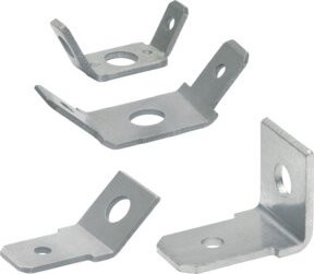 Klauke Flachstecker 2090 aus Messing in Silber - Bild 1