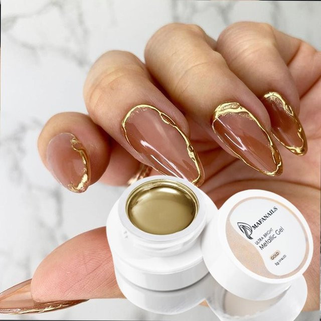 MAFANAILS Nagellack Gel, Gold, Glänzend - Bild 1