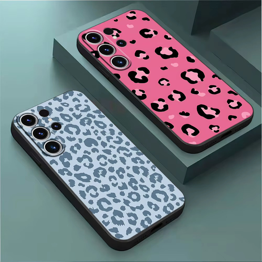 TPU Soft Case mit kreativem Leopardenmuster für Samsung Galaxy S21 S22 S23 S24 Ultra und weitere Modelle, Multicolor - Bild 1