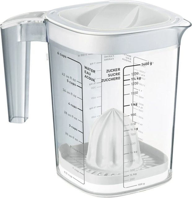Rotho Back-Messbecher Loft 1,5 in Weiß-Transparent - Bild 1