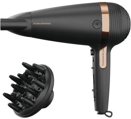 Grundig HD 7081 NaturaShine Ionic Haartrockner, Black, Gold, Pink - Bild 1