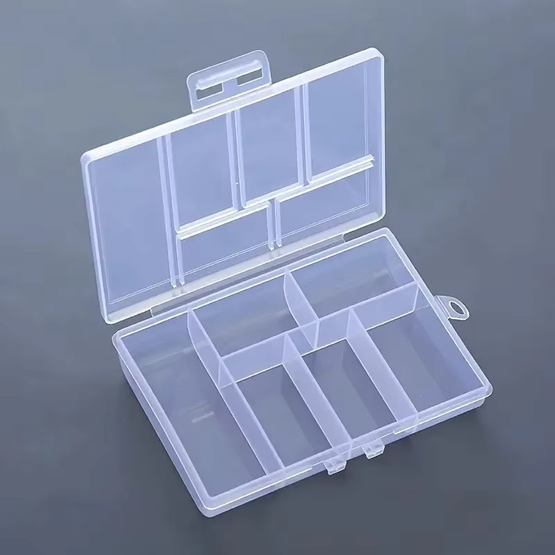 Schmuckaufbewahrungsbox, 6 Fächer, Transparent - Bild 2