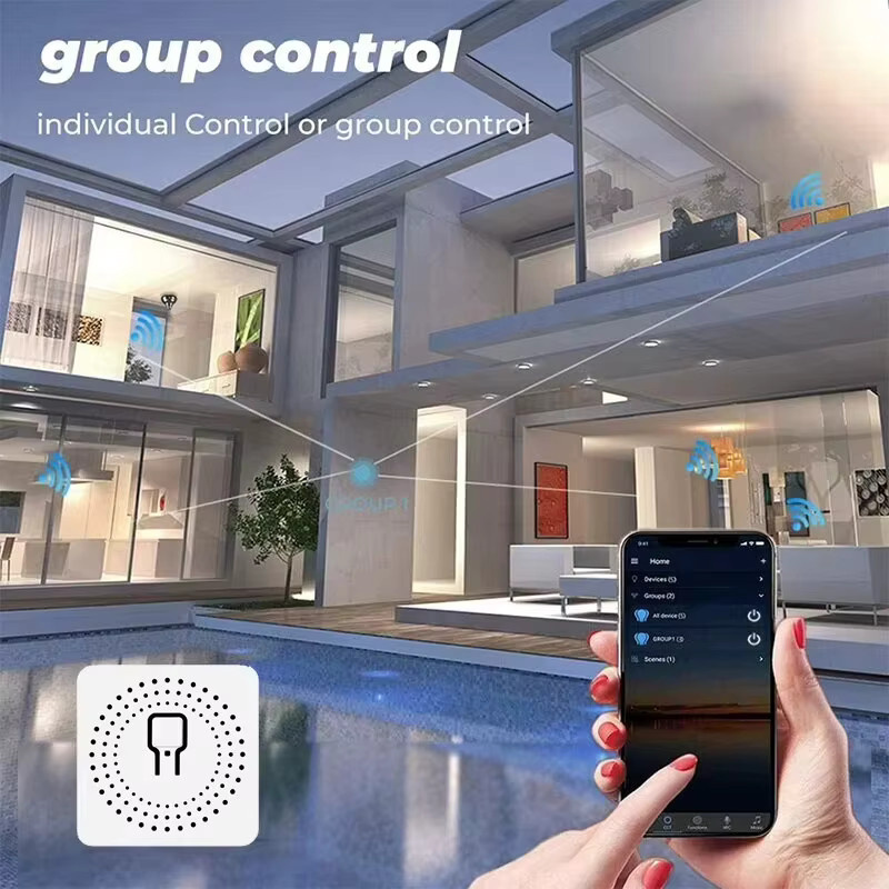 Szaoju 16A WLAN Smart Switch Modul für Smart Home Lichtschalter, 2-Wege-Steuerung, Farbe: Weiß, kompatibel mit Tuya Smart Life App, Alexa und Google Home - Bild 2