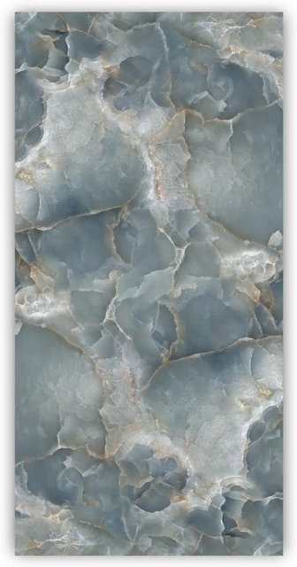 Walllux Duschrückwand in Marmor Blau aus Alu-Verbund, B/H: 125 x 255 cm, Stärke: 3 mm - Bild 1