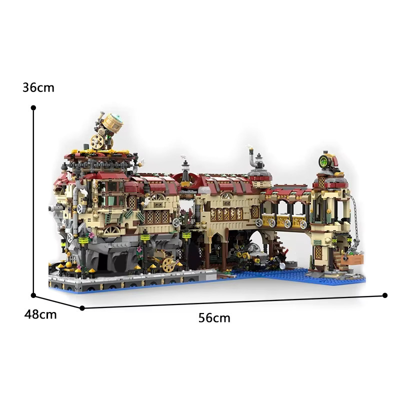Bricklink Steam-Punk mittelalterliche Burg Wissenschaft Bausteine Set - Bild 5