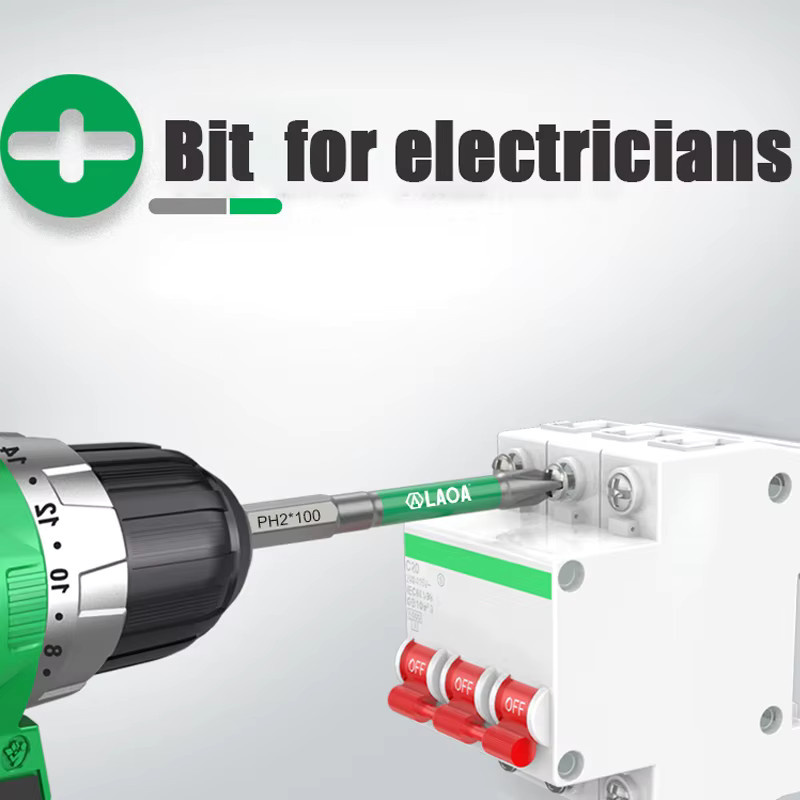LAOA Magnetischer Kreuzschlitzschraubendreher-Bit PH2 aus S2-Stahl für Elektriker - Bild 5
