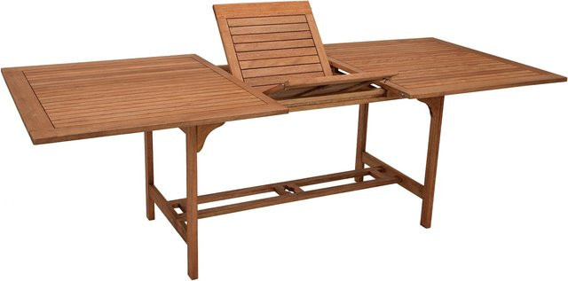 DEGAMO Ausziehtisch aus Eukalyptusholz, braun, B/T: 180 bis 230 x 100 cm, geölt - Bild 1