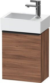 Duravit Waschtischunterschrank D-Neo mit 1 Tür in Schwarz und Nuss Natur, B/T/H: 36,4 x 22,2 x 44 cm - Bild 1
