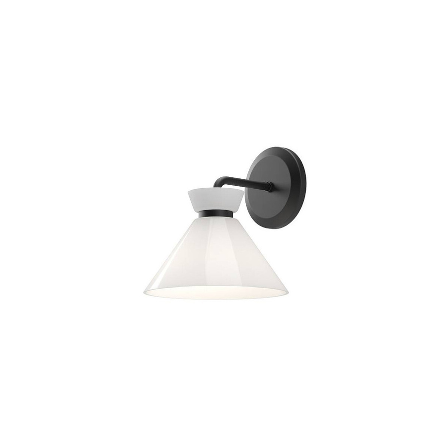Alora Mood Halston Wandleuchte Schwarz mit Glaselementen im modernen Design - Bild 1
