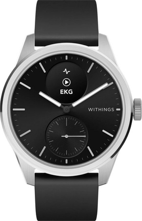 Withings Hybrid-Smartwatch, Schwarz, 42 mm, Edelstahl, Unisex