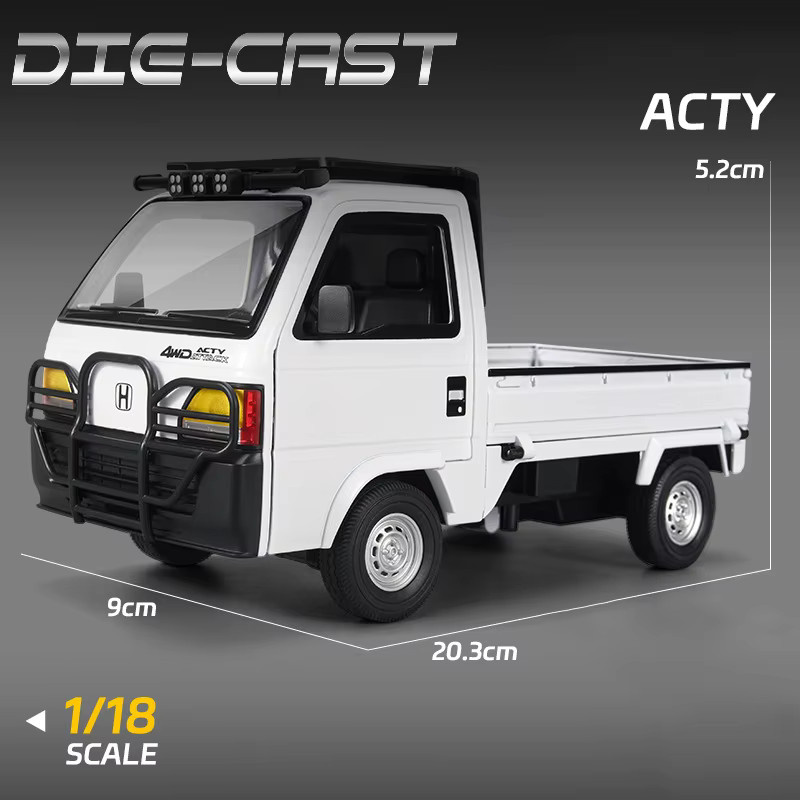 WELLY Honda ACTY Picku Automodell, 1:18, Metall, mit Licht und Sound - Bild 2