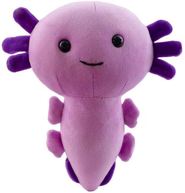 Yiran Health & Beauty Axolotl Plüschtier, Plüschkissen, Lila - Bild 1
