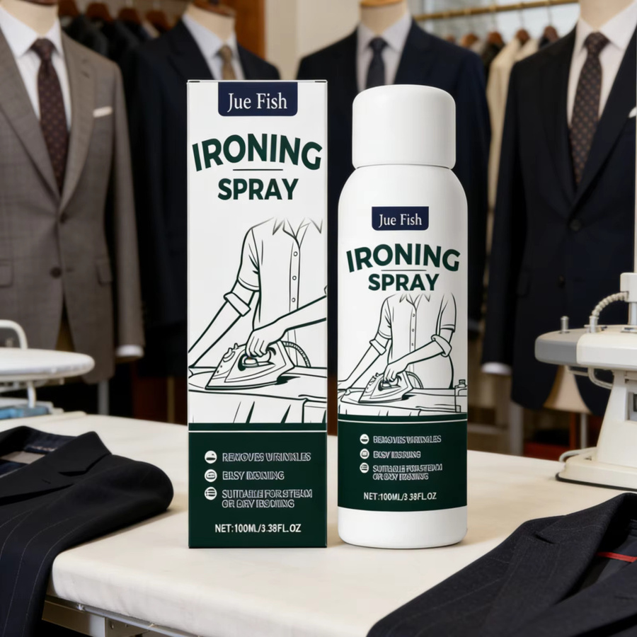 Jue Fish Bügelspray für Kleidung in White, Faltenentferner mit glättender Wirkung und erfrischendem Duft, 100ml - Bild 6