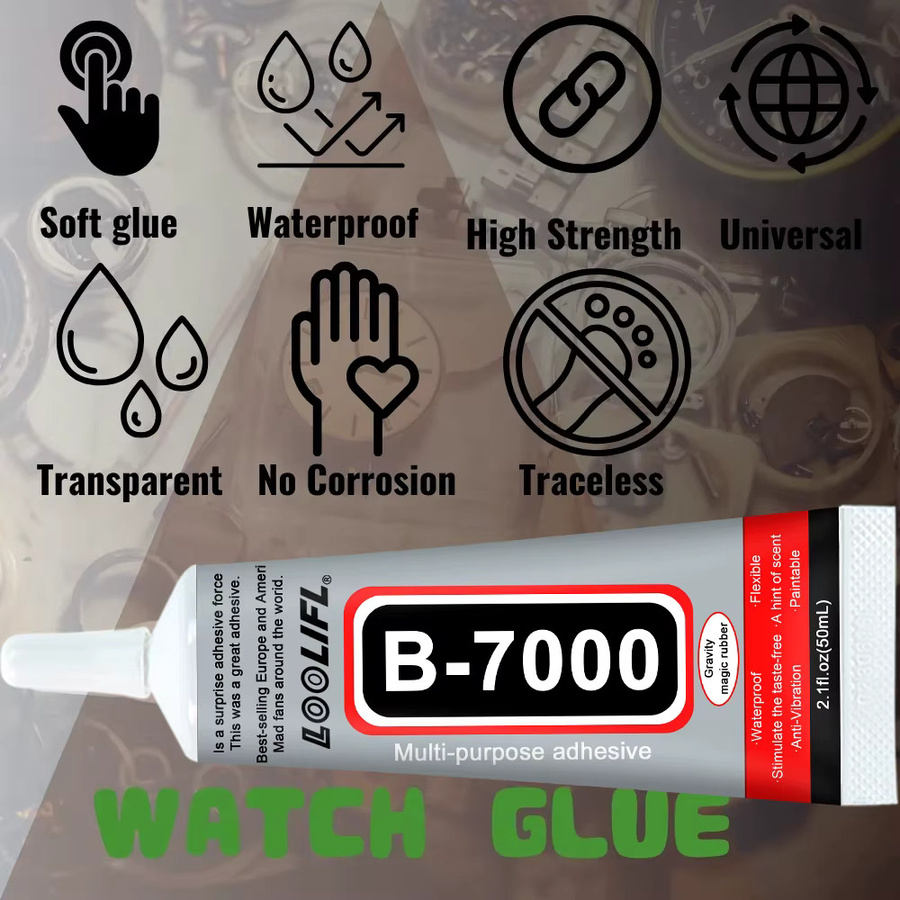 Loolifl Sekundenkleber Transparenter Wasserdichter Weicher Reparaturkleber für Metall, Glas und Schmuck - Bild 2