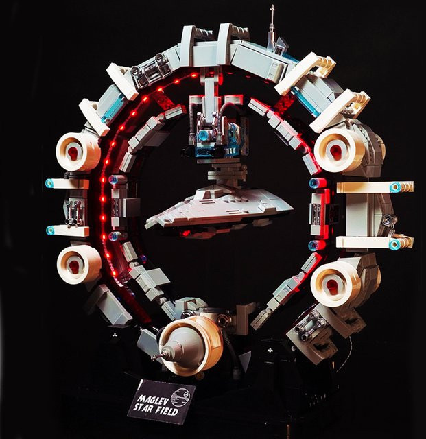 Enesco MOC Sternenschiff Bausteine Modell Grau aus Kunststoff für Kinder und Erwachsene - Bild 1