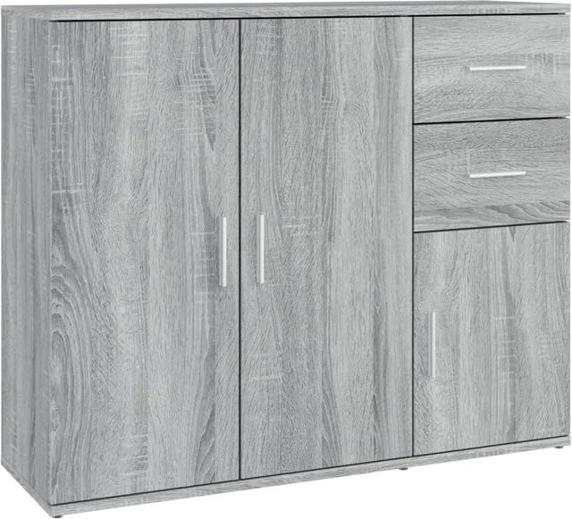 vidaXL Sideboard in Grau Sonoma aus Holzwerkstoff, klassisch, B/T/H: 91 x 29,5 x 75 cm - Bild 1