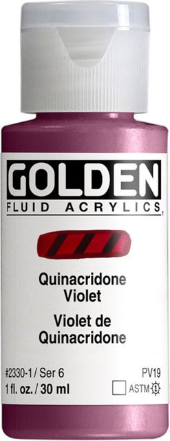 Golden Fluid Acrylfarbe Violett von Golden - Bild 1