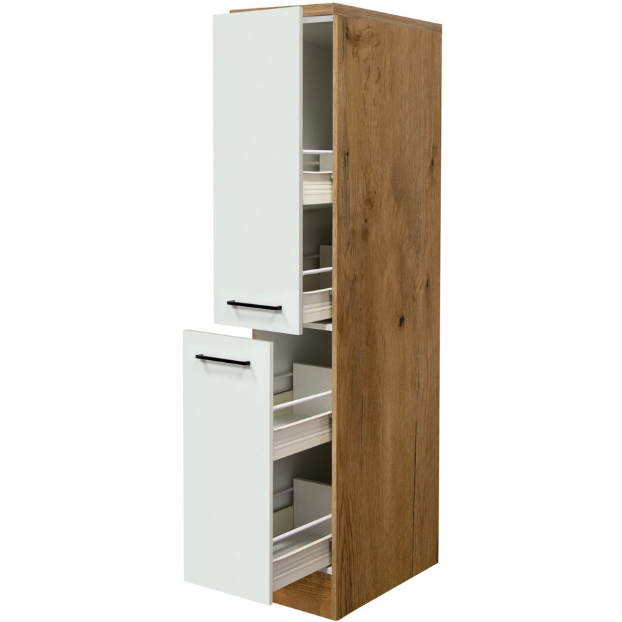 Flex-Well Apothekerschrank Avila in Magnolie Matt, B/H/T: 30 x 161 x 60 cm - Bild 2