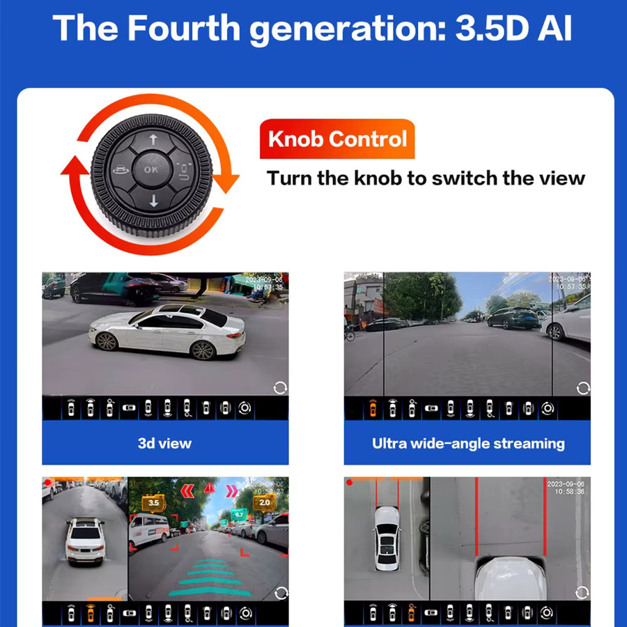 SMARTOUR 360 Grad Surround View System für BMW mit 4K UHD Nachtsicht und 4 Kanälen in Schwarz - Bild 3
