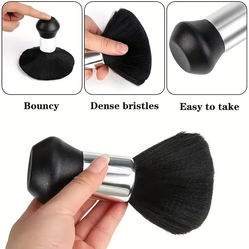 Friseur Weiche Bürste Schwarz, Haarreinigung Pinsel Set, Unisex - Bild 5