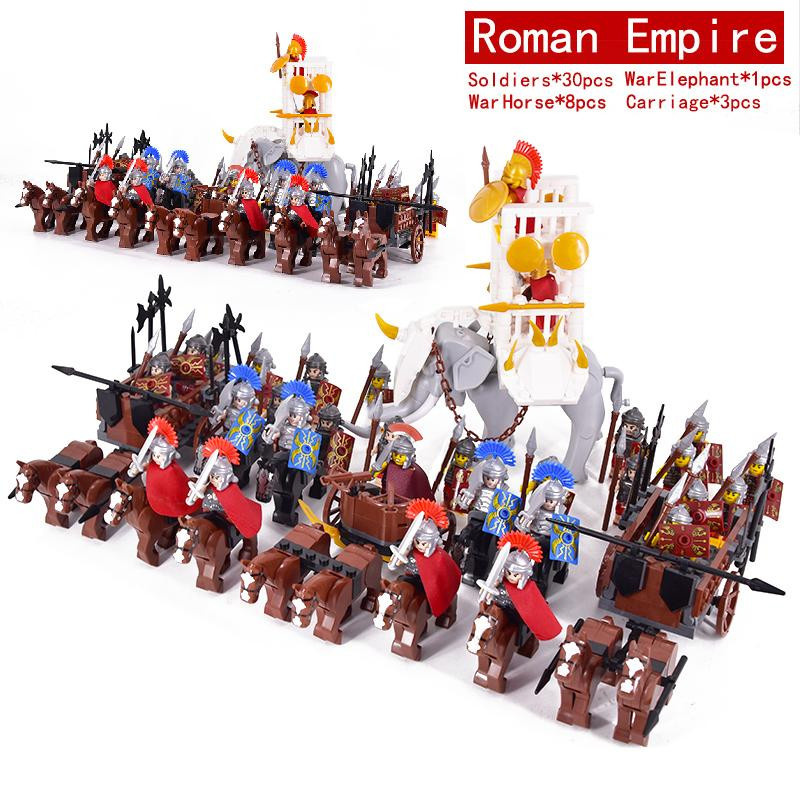 Mittelalter Römisches Reich Spartanischer Kreuzfahrer Mini Mittelalterlicher Soldat Figuren Modell Bausteine - Bild 2