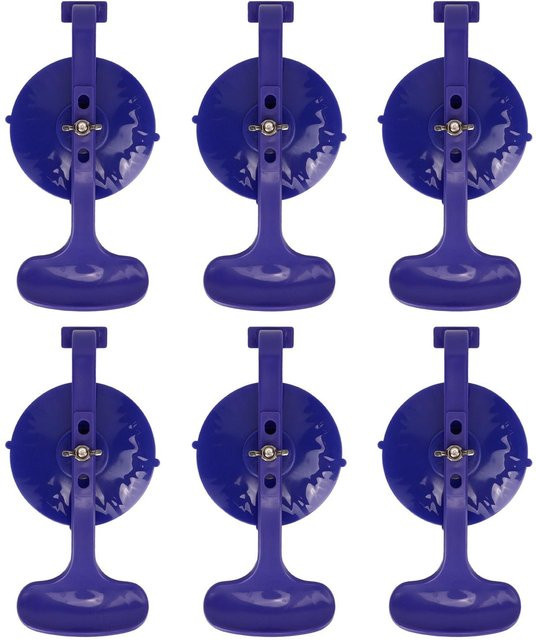 KaiSai Saugnapf-Klemmen Set mit starker Saugkraft für Windschutzscheiben-Reparatur und Haushalt, 6 Stück, Blau - Bild 1