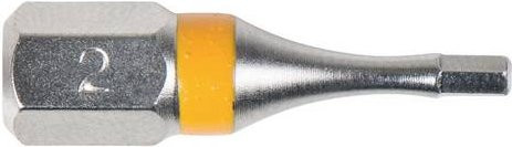 KS Tools TORSIONpower Sechskant-Bit mit 1/4 Zoll Antrieb und 2 mm Abtrieb, 25 mm Länge, Silber - Bild 1