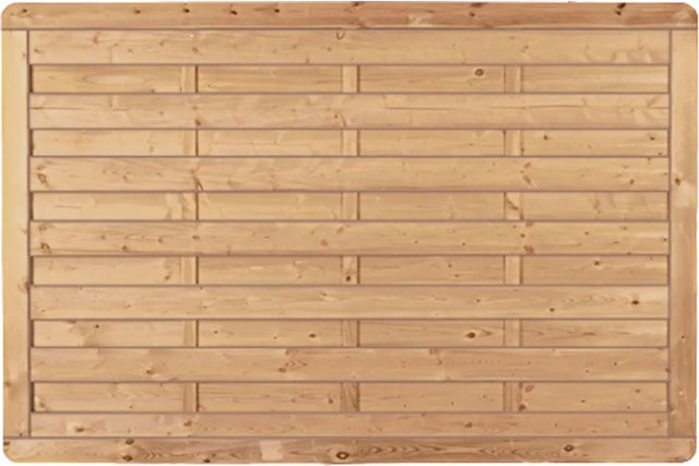 T & J Sichtschutzzaun Avantgarde-Serie aus kesseldruckimprägniertem Fichten- und Kiefernholz in Grün, B: 120 cm, H: 120 cm - Bild 1