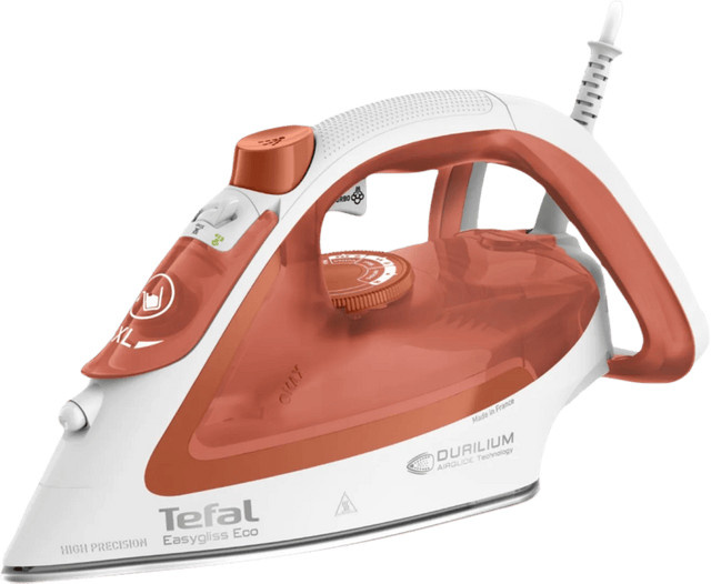 Tefal Easygliss Eco FV5782 Dampfbügeleisen in Weiß mit Non-Stick-Sohle - Bild 1