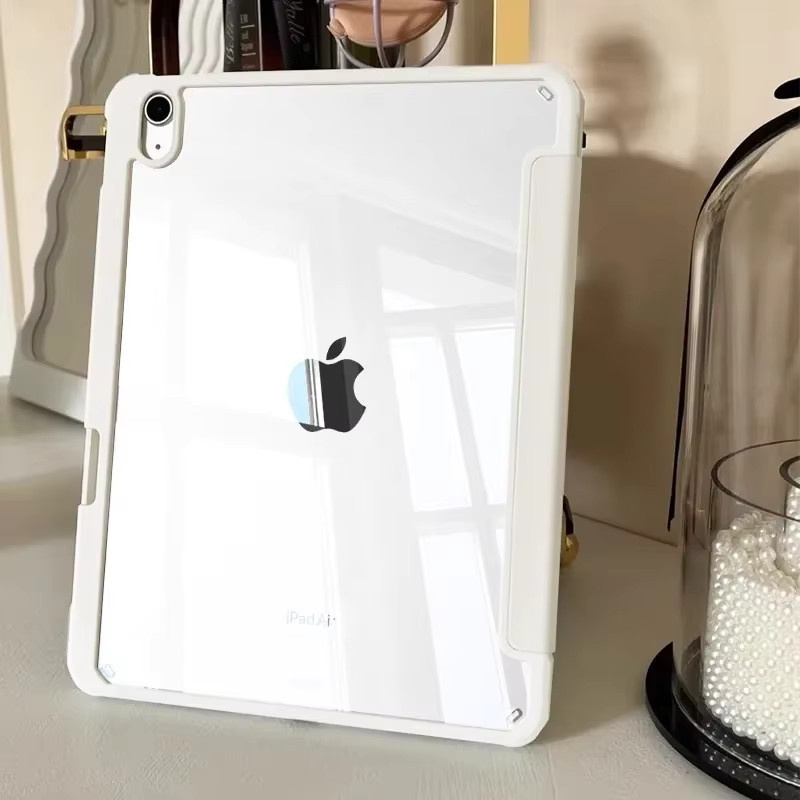 Smart Tablet Schutzhülle für Apple iPad Pro M5, Air M3 M2, Mini A17 Pro und iPad 10. 11 Zoll oder 13 Zoll, Farben: Grau oder Weiß - Bild 1