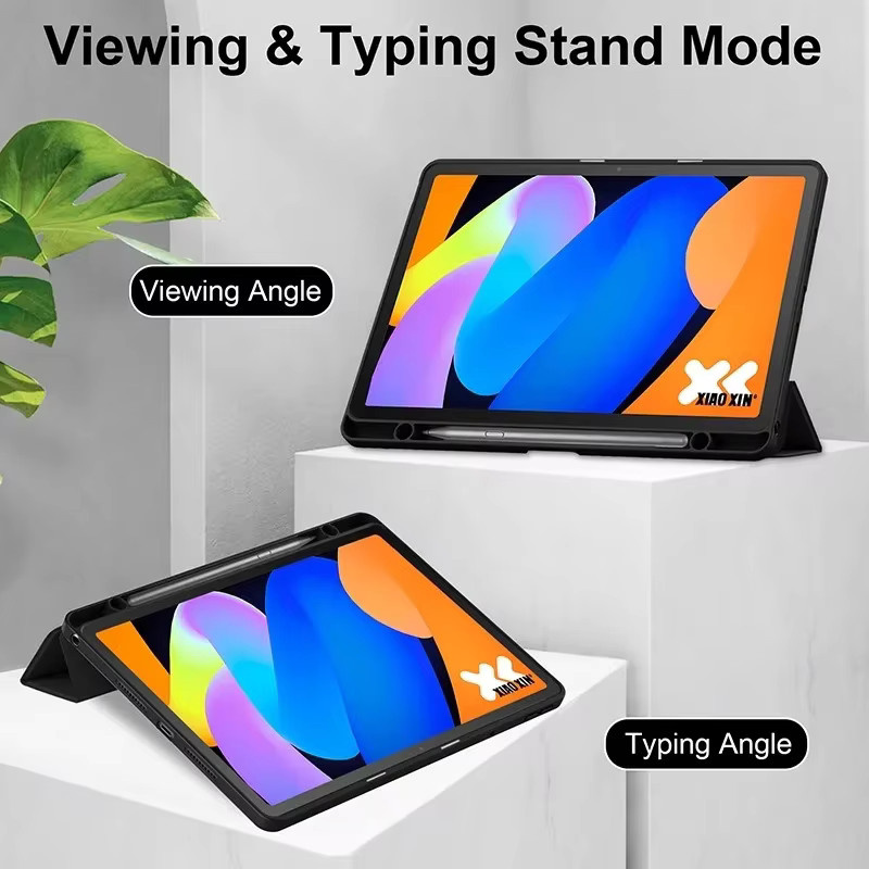 HD Acryl Smart Case für Lenovo Tab M11 Xiaoxin Pad 11 2025 TB335FC und Idea Tab TB336 mit Stifthalter und Rückseitenabdeckung in Transparent, Blau oder Schwarz - Bild 3
