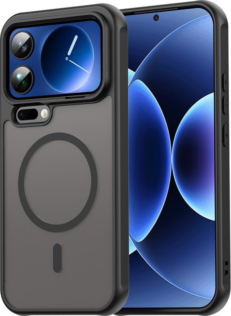 Magnetische Handyhülle für Xiaomi 15 Ultra und Xiaomi 17 Pro Max mit buntem Design in Schwarz mattiert - Bild 1