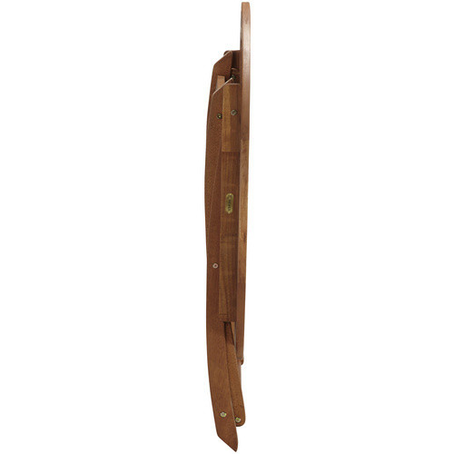 Merxx Klapptisch Borkum Rund aus Eukalyptusholz in Beige, Durchmesser: 100 cm, Höhe: 74 cm - Bild 2