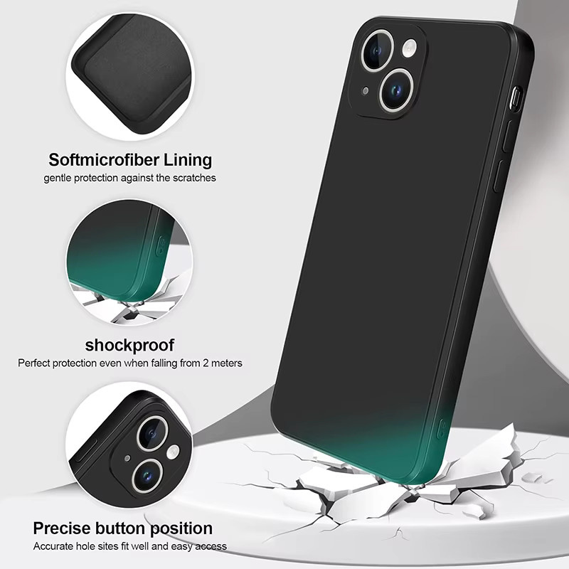 Schutzset für Apple iPhone mit schwarzer stoßfester Handyhülle und 2 Stück gehärtetem Glas - Bild 3